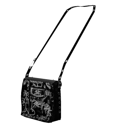 BB graffiti cagole crossbody bag