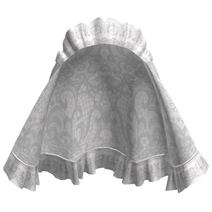 Elegant Laced Veil in White