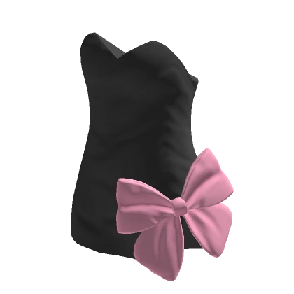 🍀Bow Decor Slim Dress (Black)