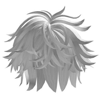 Messy Stylish Hair in White
