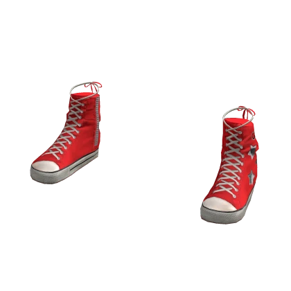Y2K Urban Sneakers Ankle High Shoes Red