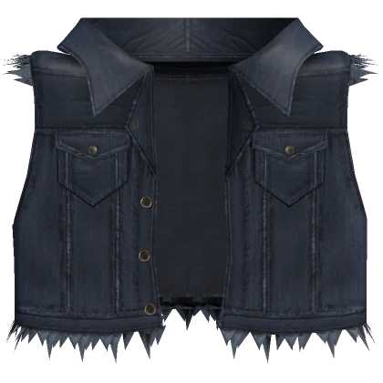 Punk Vest Denim y2k (Blue)