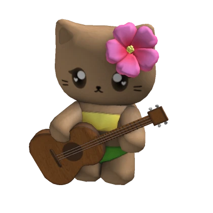 ♡ hawaiian kitty plushie (holdable)