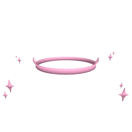 Demon Angel Sparkling Pink Halo