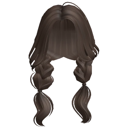 Fairy Princess Preppy Low Braids (Brown)