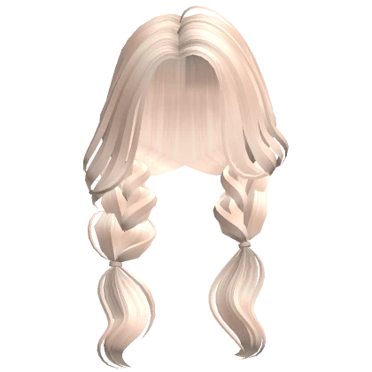 Fairy Princess Preppy Low Braids (Beige)