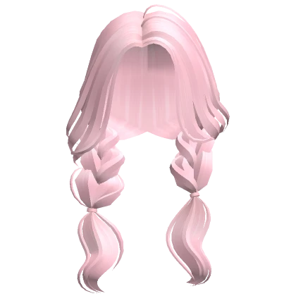 Fairy Princess Preppy Low Braids (Light Pink)