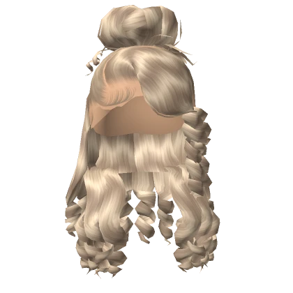 𝓖 Platinum Curled Half Up Half Down Updo Lace