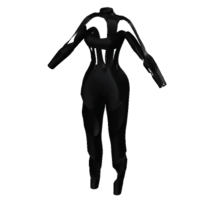 Futuristic Black Bodysuit