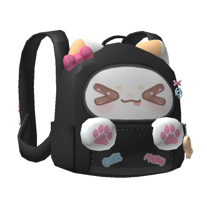 Cute Kawaii Cat Backpack w Paws (3.0)