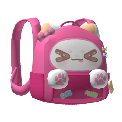 Cute Kawaii Cat Backpack w Paws (3.0)