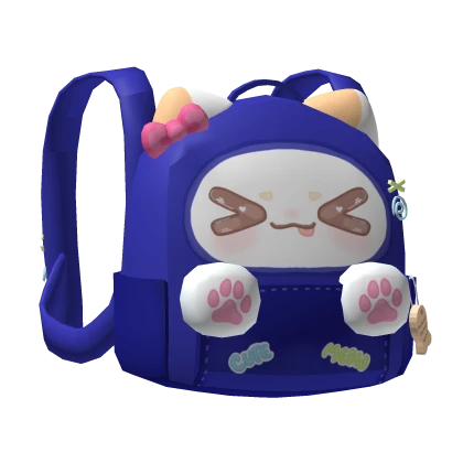 Cute Kawaii Cat Backpack w Paws (3.0)