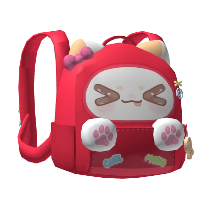Cute Kawaii Cat Backpack w Paws (3.0)