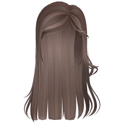 light brown edgy wispy side part long hair