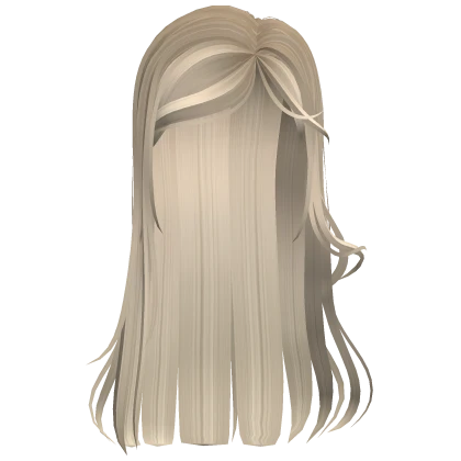 blonde edgy wispy side part long hair
