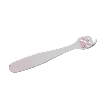kawaii cat paw tooth brush teeth