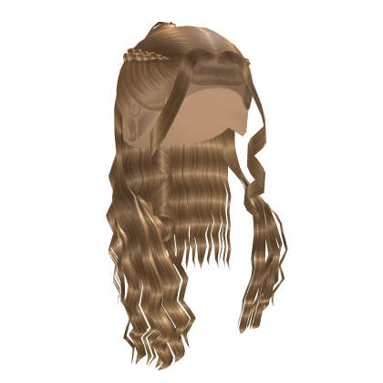 Half Up Braided Ponytail in Blonde