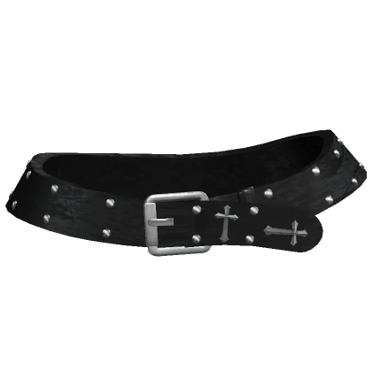 [Blush Fashion] Y2K Black Studded Belt