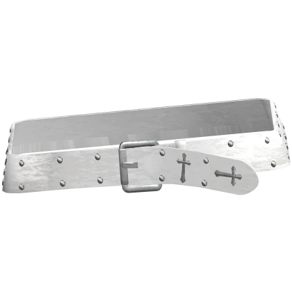 [3.0] Y2K White Studded Belt