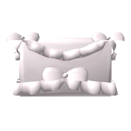 ꒰┊pink ruffled pillow w/ bows