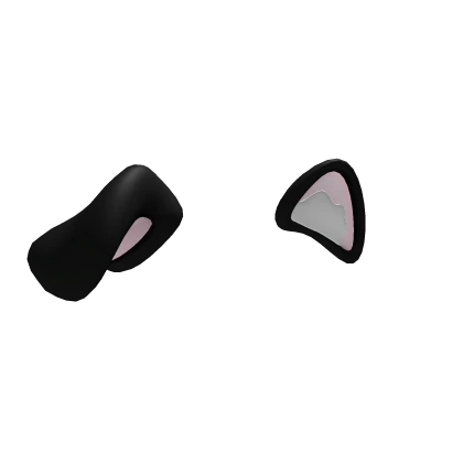 ୨୧: kawaii droopy puppy dog ears in black