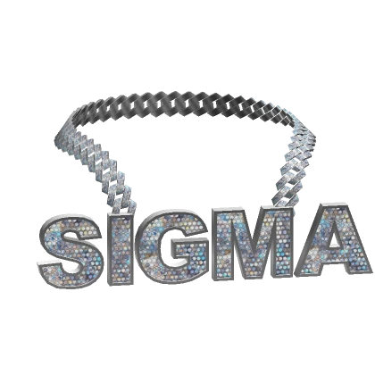 diamond sigma chain necklace