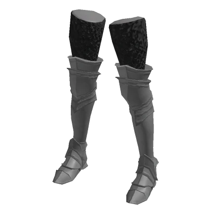 Silver knight plate legs