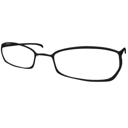 y2k Office Siren Formal Black Glasses