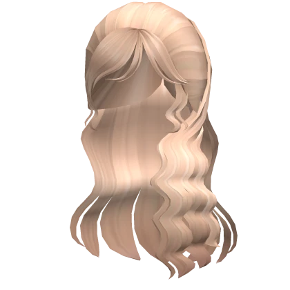 Blonde 2000s Blossoming Curly Summer Ponytail