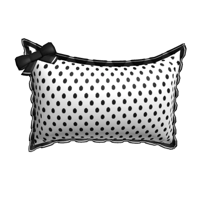 3.0 Polka Japanese waist pillow with bow
