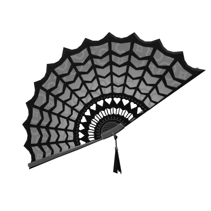 Monochrome Spider Web Fan