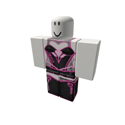 cyberpunk dress black + hot pink