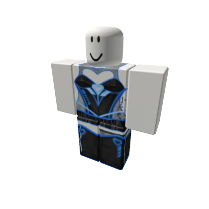 dress black + blue mecha sci-fi cyberpunk dress