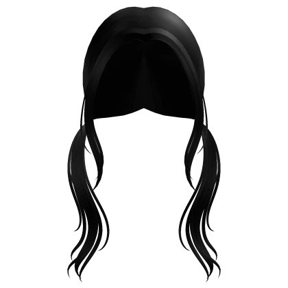 Cute Wispy Pigtails in Black