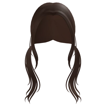 Cute Wispy Pigtails in Brown