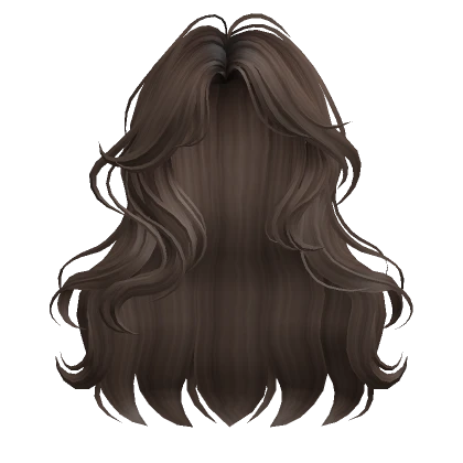 Brown Aesthetic Long Wavy Hair