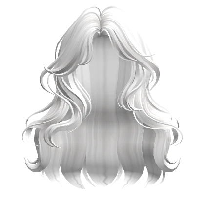 White Aesthetic Long Wavy Hair