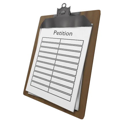 Holdable Clipboard: The petition