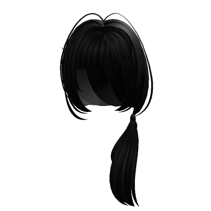 cutesy side ponytail black