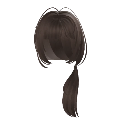 cutesy side ponytail brown