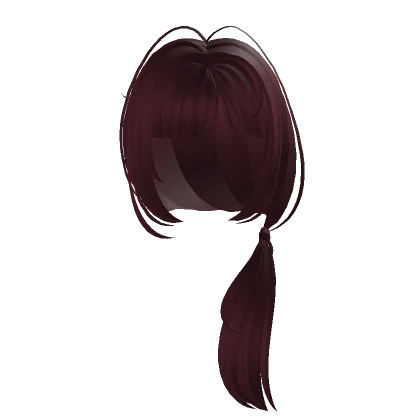 cutesy side ponytail red