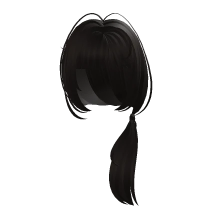 cutesy side ponytail dark brown