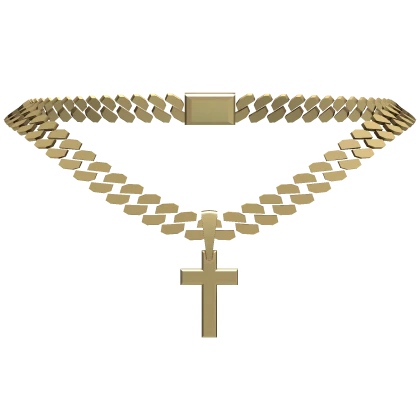 Gold cross chain