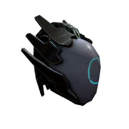 Cyberpunk Dreadlock Helmet Blue