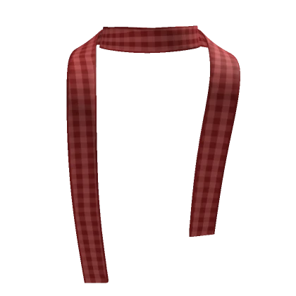 red plaid ribbon scarf