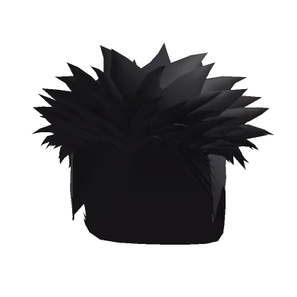 Himejima Black & Grey  Messy Spikey Anime Hair