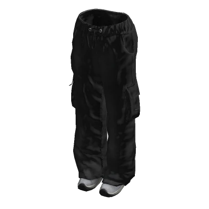 y2k Baggy Pants w/ Sneakers - Black