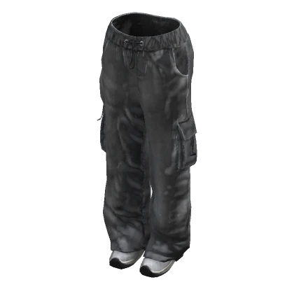 y2k Baggy Pants w/ Sneakers - Grey