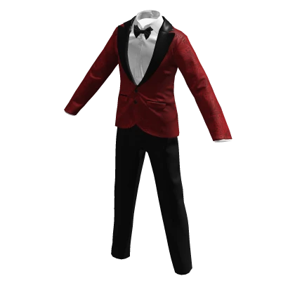Red Luxurious Tuxedo
