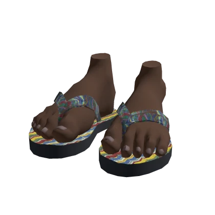 Colourful 'Sunkissed' Massive Sandals